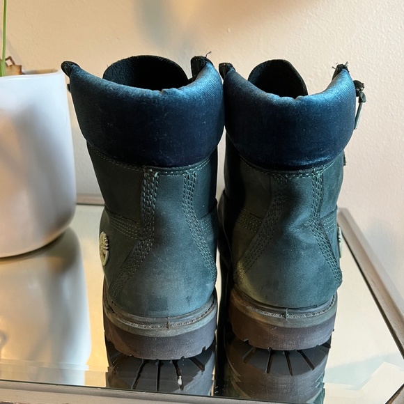 Timberland  Dark Teal  Velvet & Suede  Boots  Size 7.5 - Picture 3 of 16